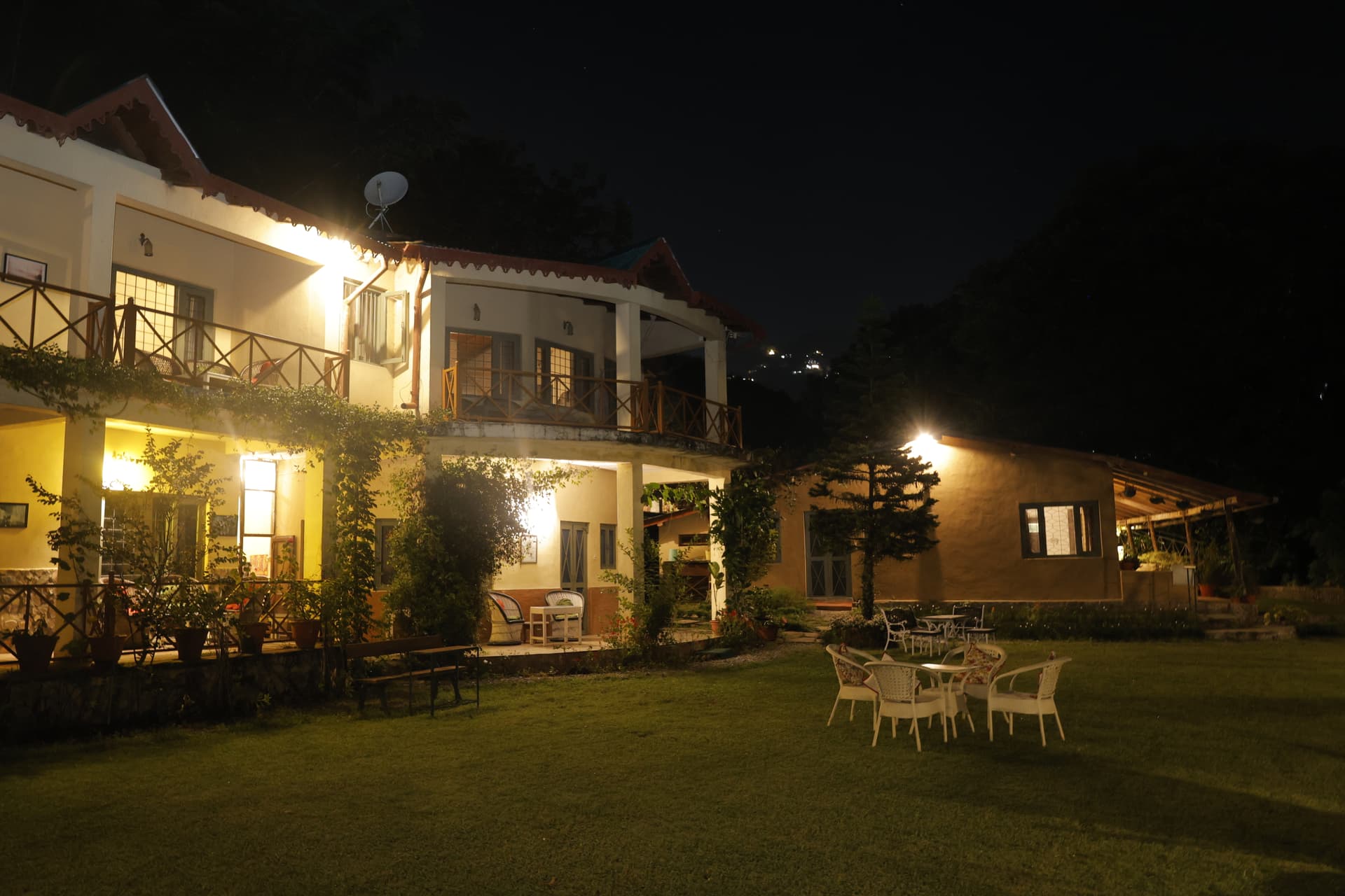 Night view from another side of Green Glen — serene and atmospheric